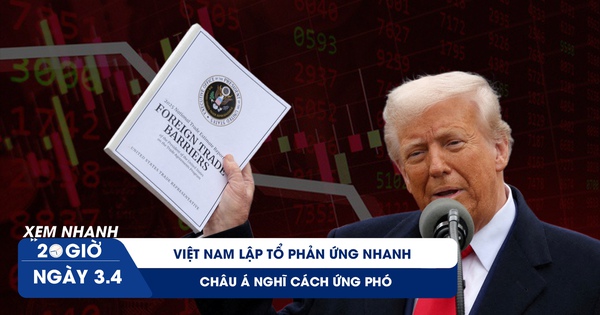Xem nhanh 20h ngày 3.4: Mỹ áp thuế nặng – Việt Nam và châu Á phản ứng ra sao?